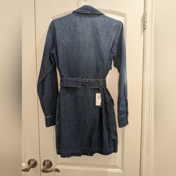 10. NWT RAMY BROOK ZANIYAH DENIM BELTED MINI DRESS - Picture 9 of 10